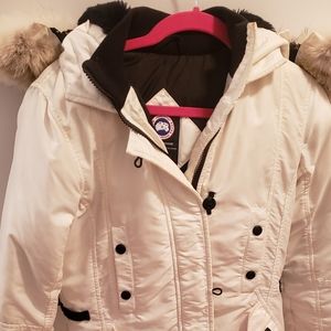 Canada Goose White Parka